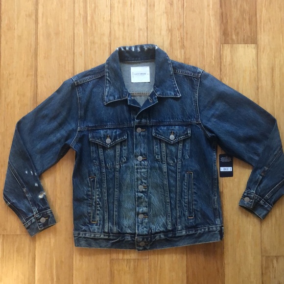 Lucky Brand Women’s Jeans Jacket “The Coolest Woman You Know” Size Medium - Picture 2 of 7